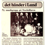 Let the Good Times Roll #31 - Ny musikgrupp på Storkällaren - The Absalon Orchestra