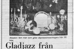 Gladjazz från depressionen