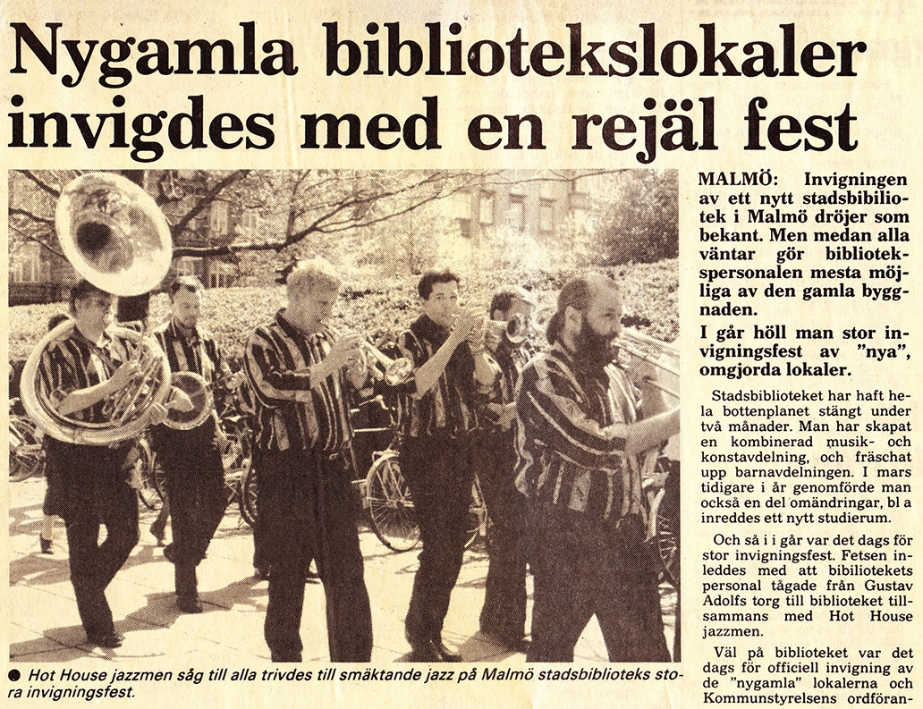 Nygamla bibiotekslokaler invigdes med en rejäl fest!