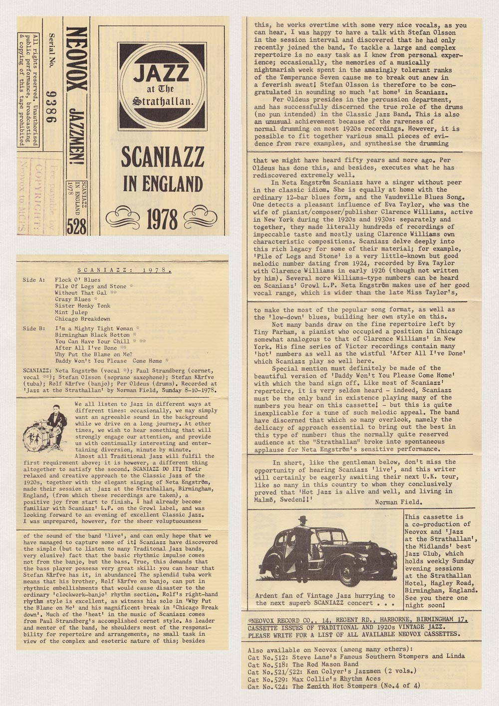 Scaniazz Story 37 Appendix 1 - cassette Neovox