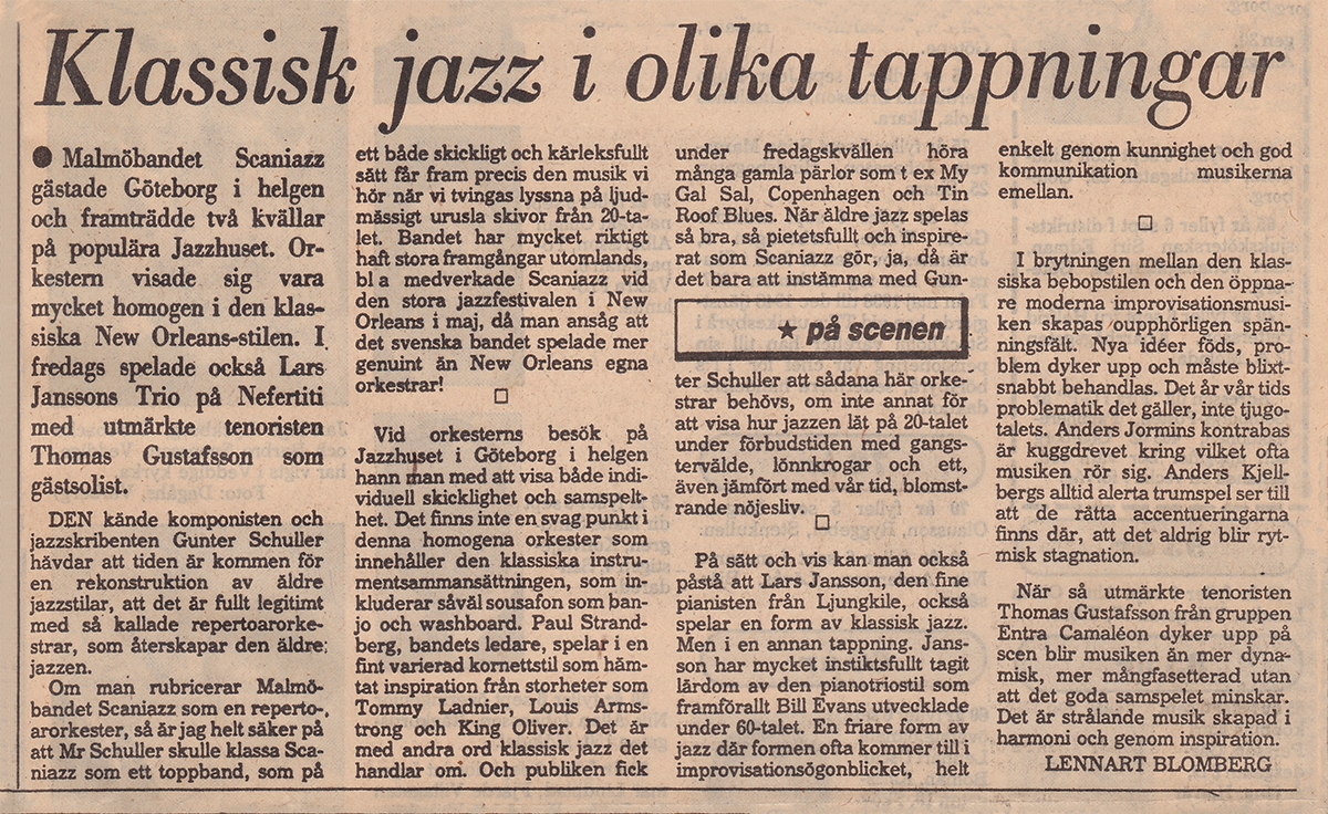 Klassisk jazz i olika tappningar