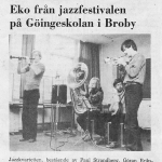 Eko från jazzfestivalen i Broby