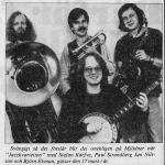 Artikel i Kronobergaren 22 januari 1982: Jazzkvartett på Mjödner