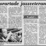 Artikel i Arbetet 3 augusti 1982: Storartade jazzveteraner