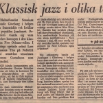 Klassisk jazz i olika tappningar
