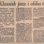 Klassisk jazz i olika tappningar