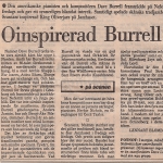 Artikel i Göteborgsposten 4 september 1983: Oinspirerad Burrell