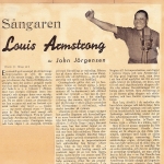 Sångaren Louis Armstrong - del 2