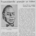 King Oliver - Framstående pionjär ur tiden