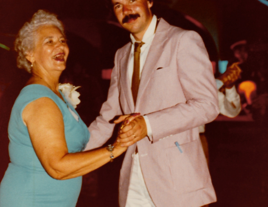 Scaniazz in New Orleans 1982-5, with Ruth La Rocca.