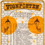 Scaniazz 1975. The August program for Vognporten, Copenhagen